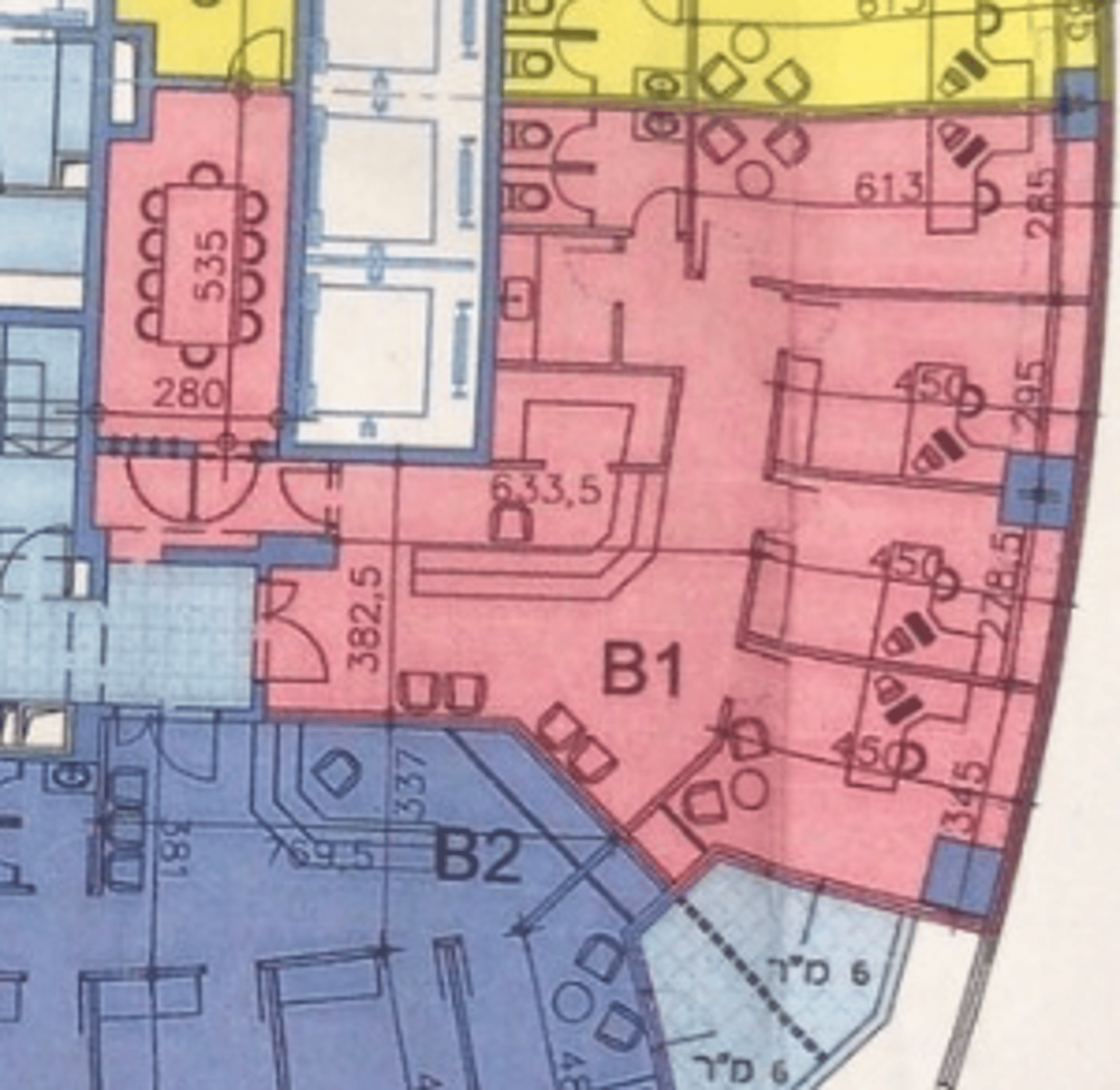 תוכנית קומה 1 - משרדים חדשים להשכרה במגדל אייקון